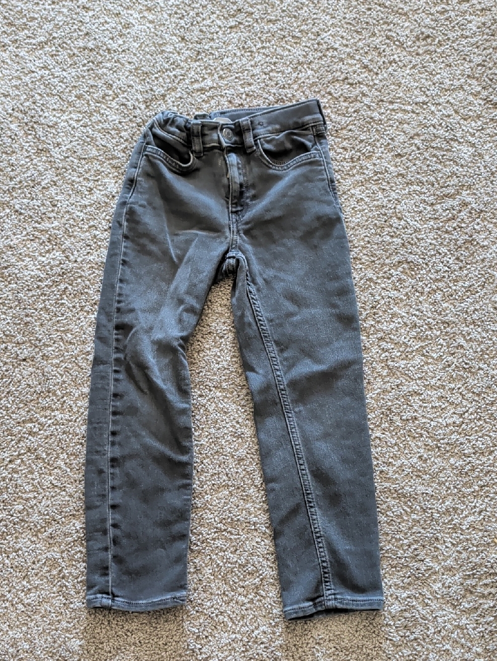 H&M Boys Slim Fit Grey Jeans Size 6
